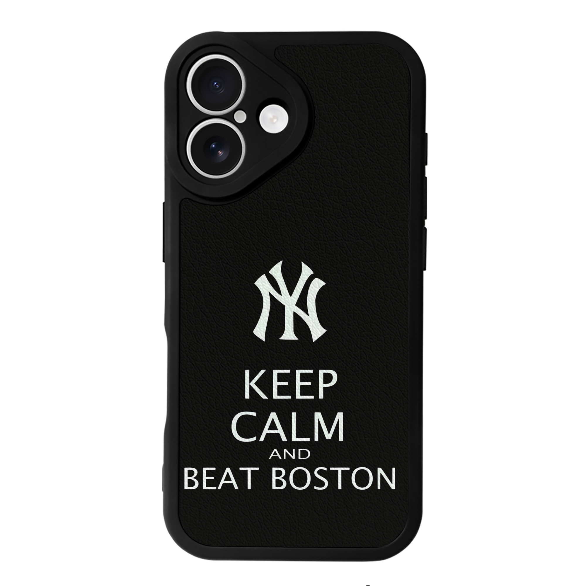 New York Yankees 26 IPhone 16 Silicone Leather Case – UV Print, Lambskin Texture – Perfect Fit, Wireless Charging Compatible, Scratch Resistant, Precise Cutouts – Stylish Protection For IPhone 16